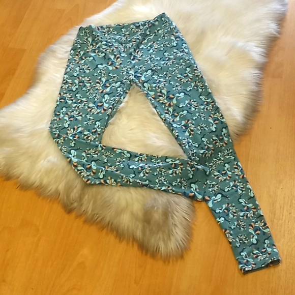 LulaRoe Peacock Printed Leggings-#1546 - Picture 7 of 10